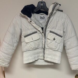 White d&g junior Kids Jacket size 8 DOLCE & Gabbana